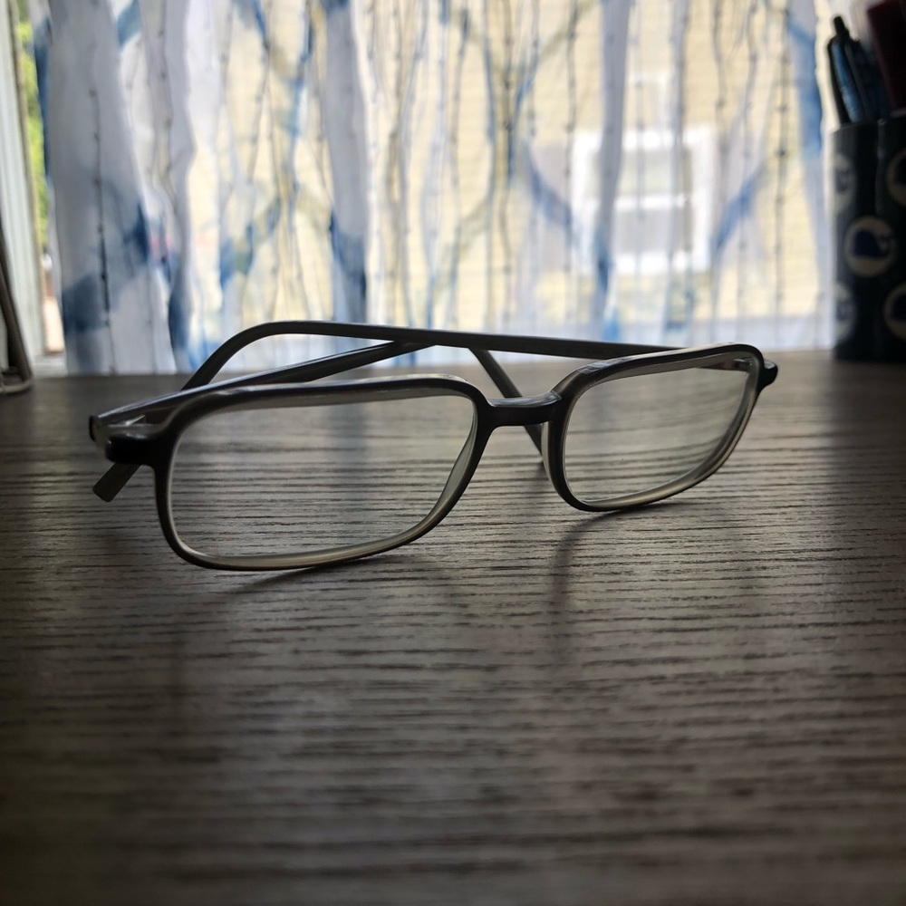 Calvin Klein grey prescription glasses frames